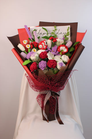 Grand Red Birthday Bouquet