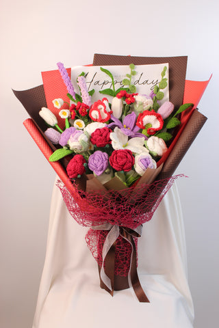 Grand Red Birthday Bouquet