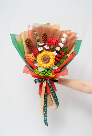 Sunflower Christmas Bouquet