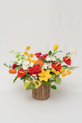 Lucky Dragon Flower Basket