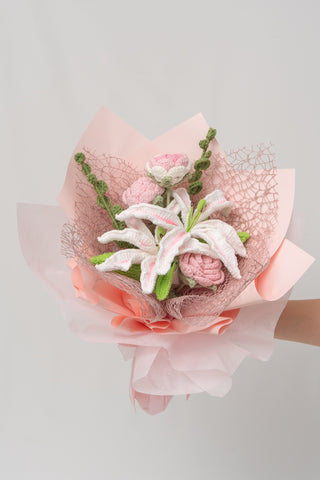 Pastel Oriental Lily Bouquet