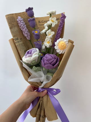 Purple Tones | Rustic Kraft Bouquet | Small