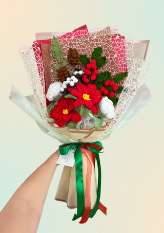 Poinsettia Frost - Christmas Bouquet